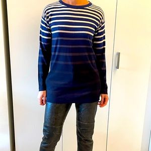 Hugo Boss cashmere sweater. Stripes.